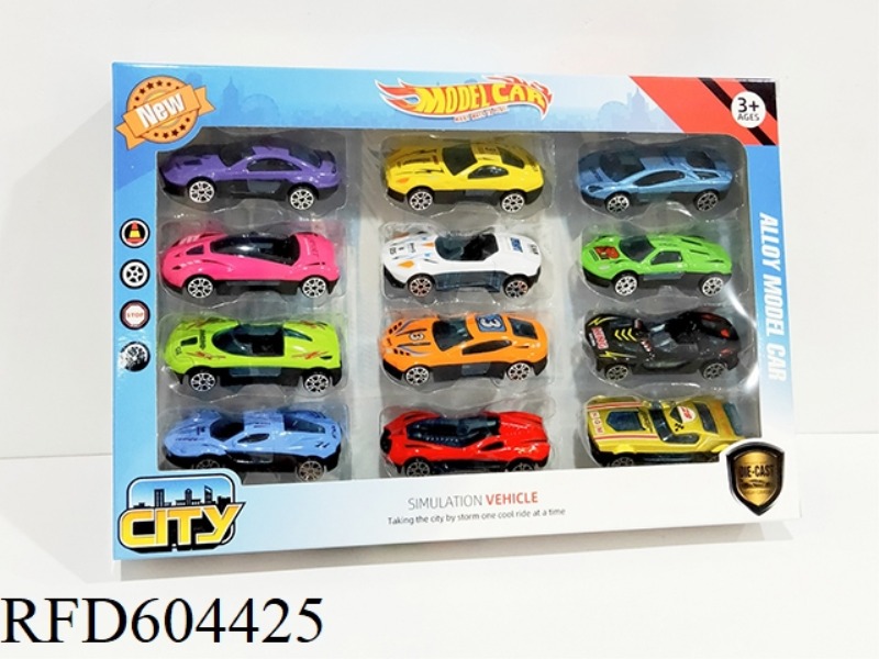 1:64 ALLOY SKATING RACING SET (12PCS)