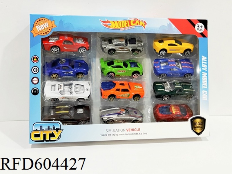 1:64 ALLOY SKATING RACING SET (12PCS)