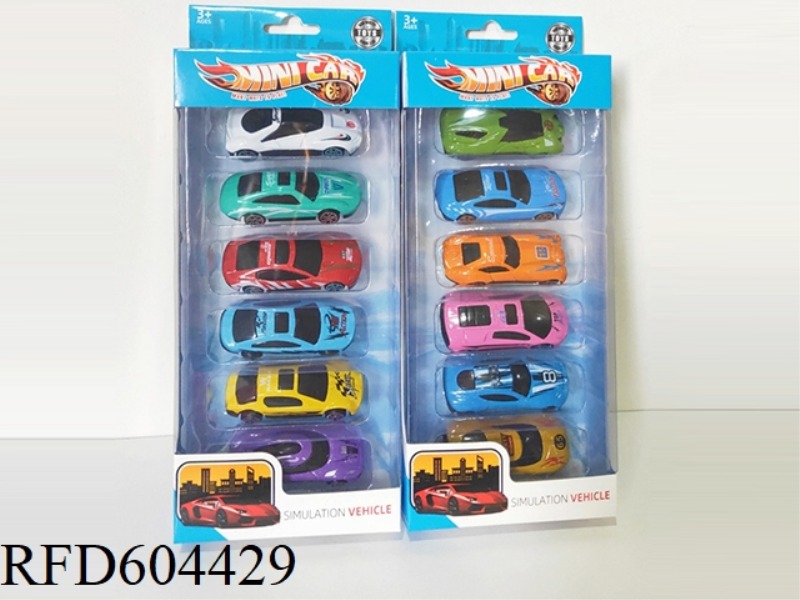 1:64 ALLOY SKATING RACING SET (6PCS)