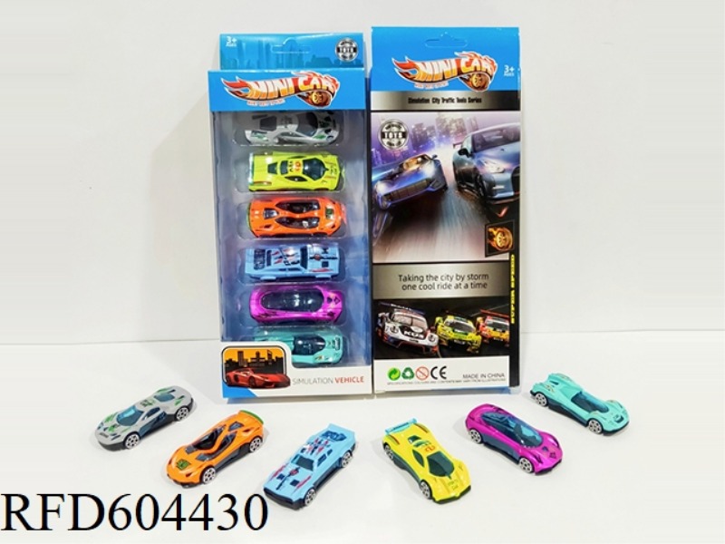 1:64 ALLOY SKATING RACING SET (6PCS)