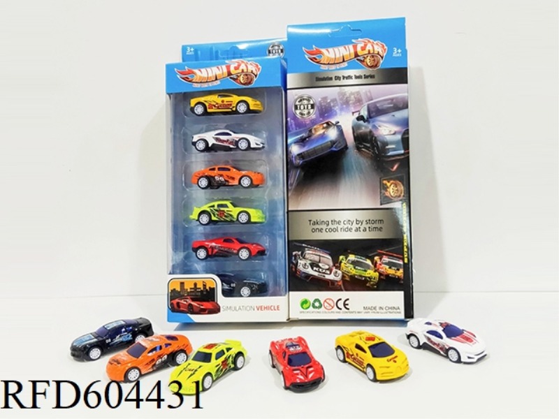 1:64 ALLOY SKATING RACING SET (6PCS)