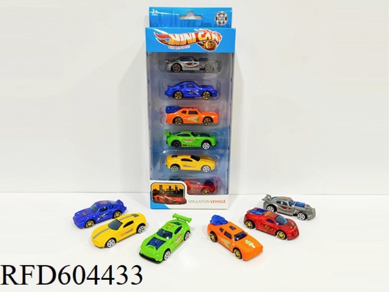 1:64 ALLOY SCOOTER SET (6PCS)