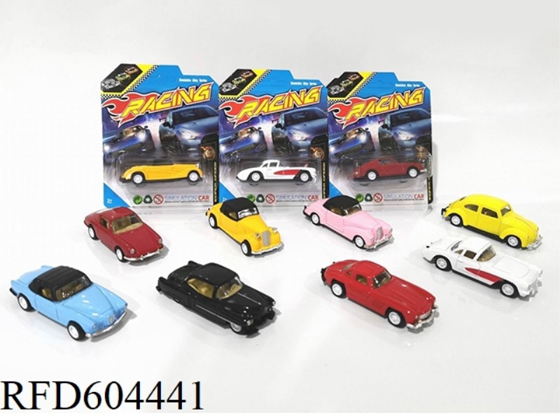 1:60 ALLOY PULLBACK CLASSIC CAR