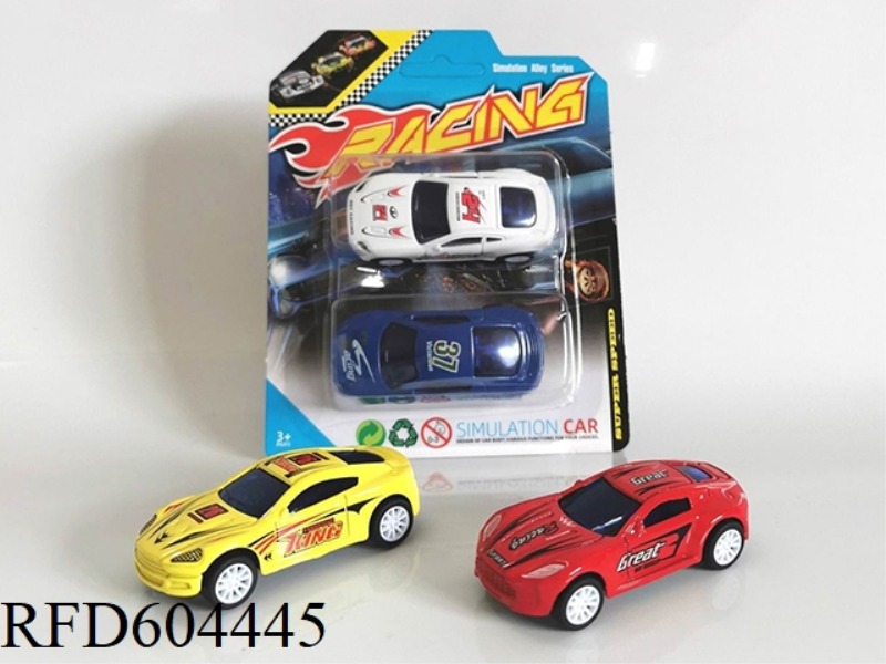 1:64 ALLOY PULLBACK RACING SET (2PCS)