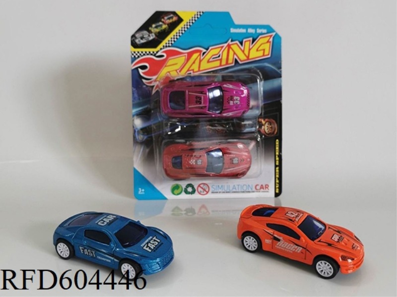 1:64 ALLOY PULLBACK RACING SET (2PCS)