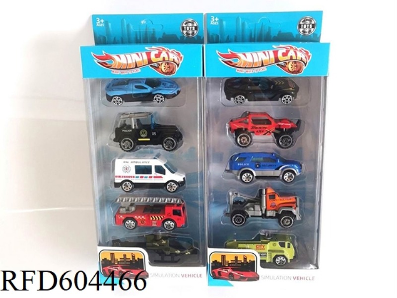 1:64 ALLOY SCOOTER/AIRCRAFT SET (5PCS)