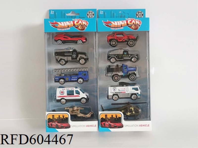 1:64 ALLOY SCOOTER/AIRCRAFT SET (5PCS)