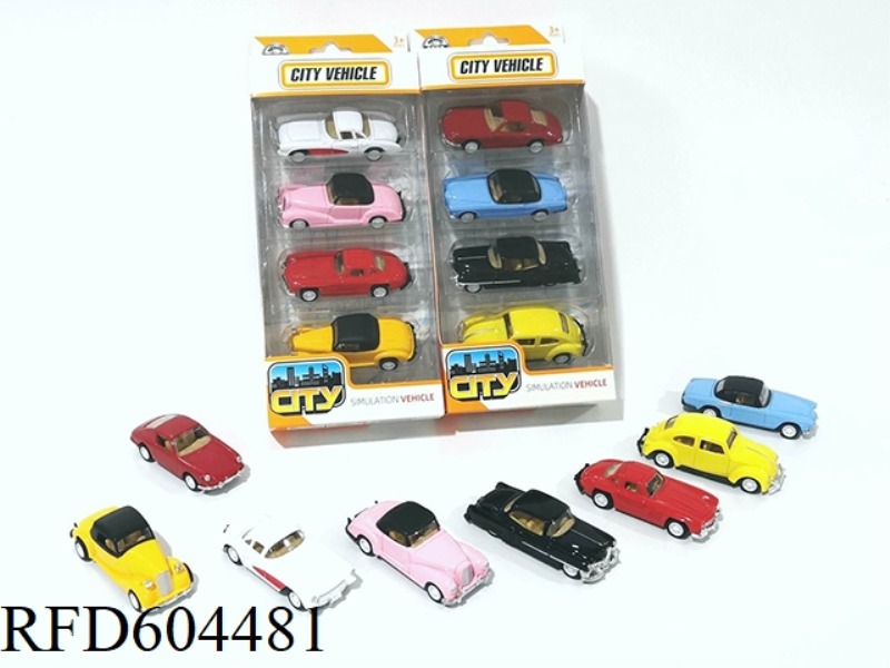 ALLOY PULLBACK CLASSIC CAR SET
