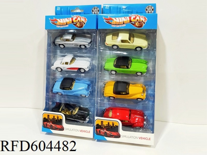 ALLOY PULLBACK CLASSIC CAR SET