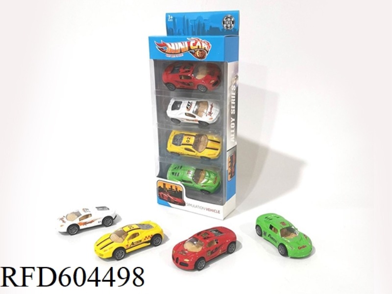 ALLOY PULLBACK RACING SET (4PCS)