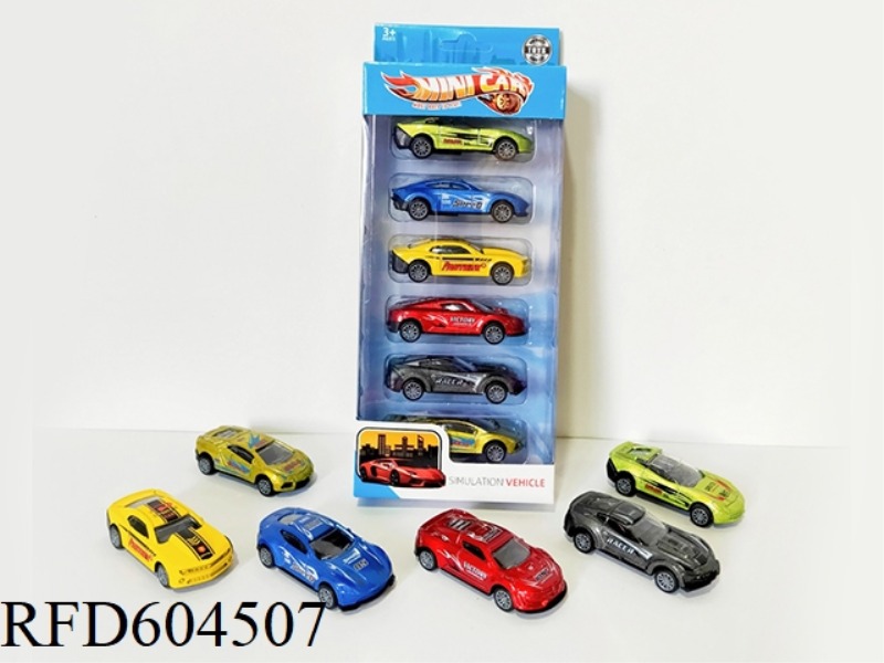 ALLOY PULLBACK RACING SET (6PCS)