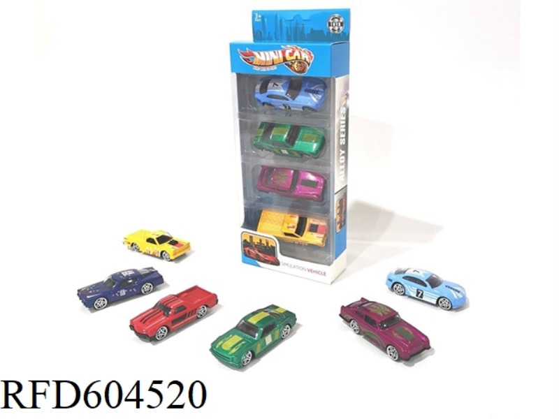 ALLOY SKATING CITY CAR SET (4PCS)