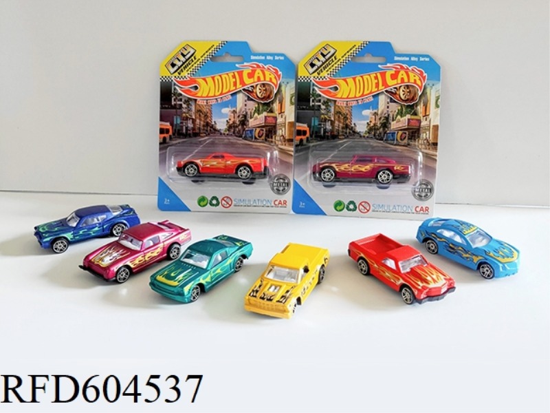 ALLOY SLIDING CLASSIC CAR SET
