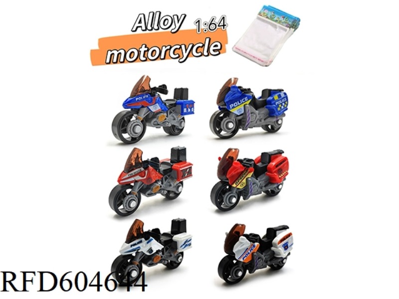 6 TYPES OF SLIDING ALLOY MOTORCYCLES
