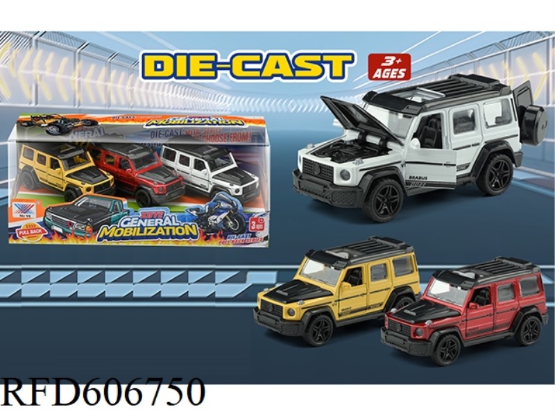 1:36 ALLOY CAR PULL-BACK 5 OPEN MERCEDES BABOS