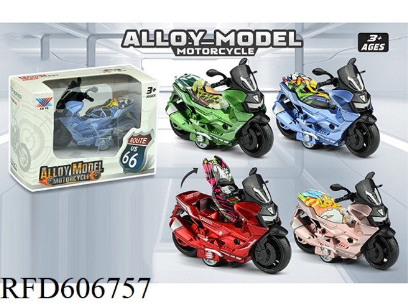 1:36 BMW ALLOY PEARLESCENT PULL-BACK MOTORCYCLE