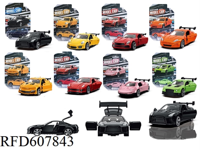 1:60  3-DOOR PULL-BACK ALLOY CAR B