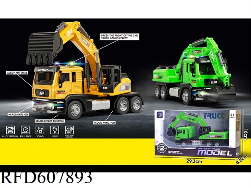 1:43 ALLOY EXCAVATOR + LIGHT MUSIC