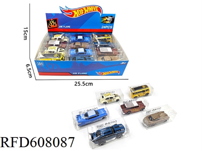 1:64 ALLOY CLASSIC CAR 24 PIECES