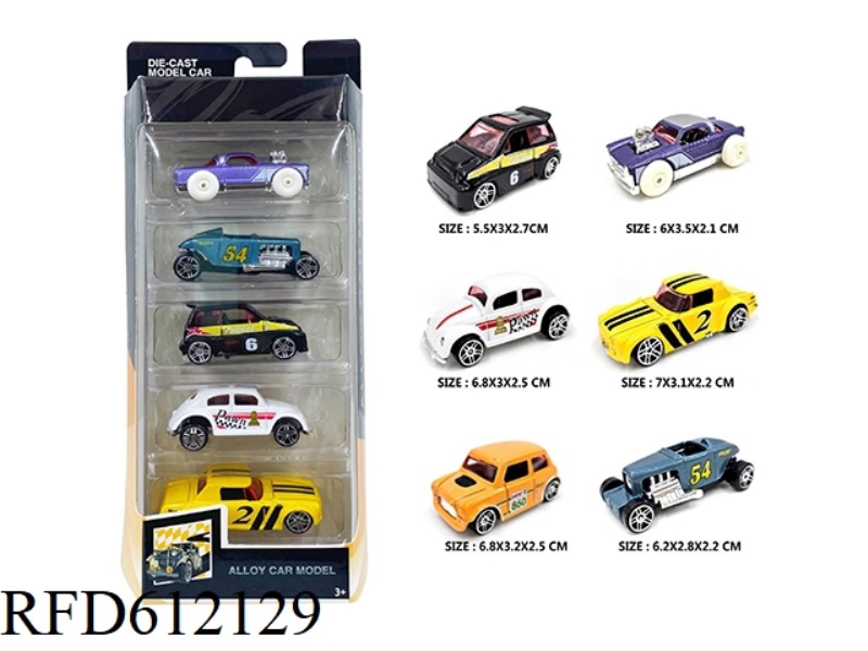 1:64 ALLOY CLASSIC CAR 5 BOXES.