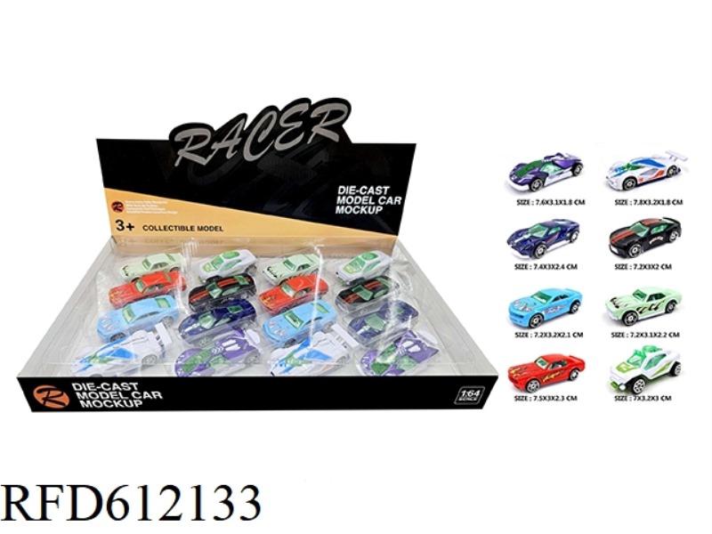 1:64 ALLOY CLASSIC CAR 16PCS