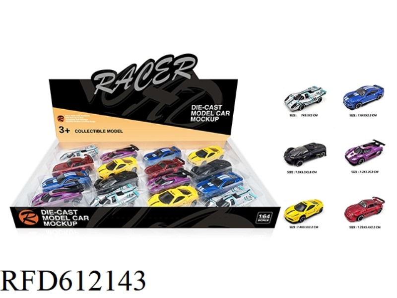 1:64 ALLOY CLASSIC CAR 16PCS