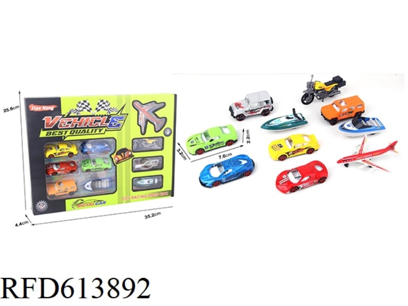 1:64 ALLOY SPORTS CAR (10 PIECES)