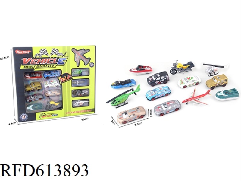 1:64 ALLOY SPORTS CAR (12 PIECES)