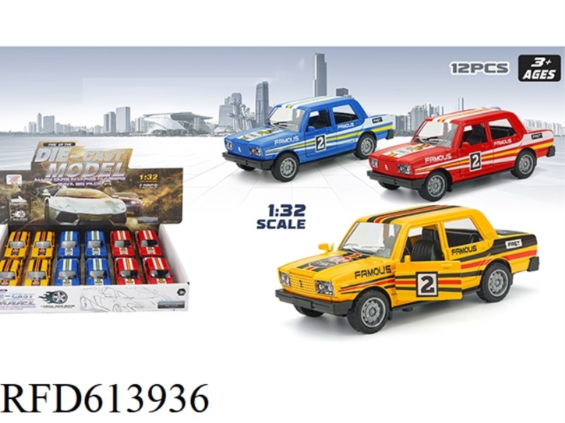 1:32 ALLOY CAR RUSSIAN LADA PULL BACK DOOR (12 ONLY)