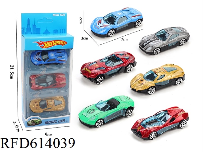 3 ONLY LOADED WITH SLIDING ALLOY AVENGERS