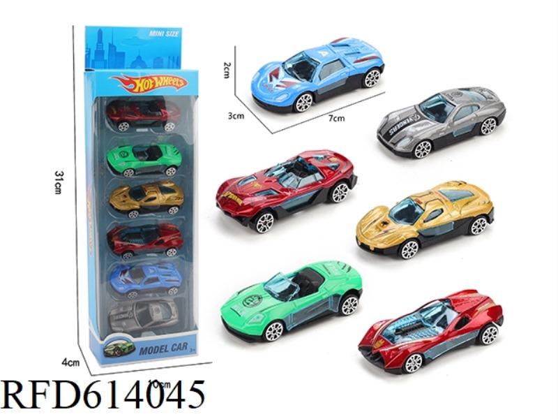 6 ONLY LOADED WITH SLIDING ALLOY AVENGERS