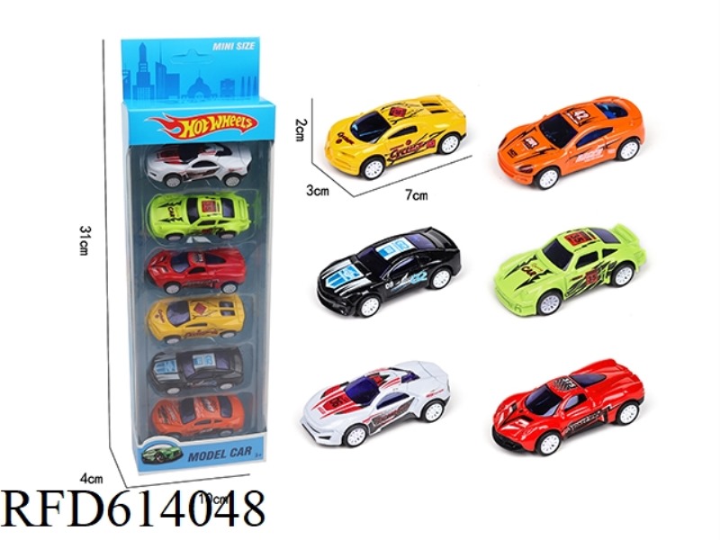 SIX ONLY LOADED BOOMERANG SPORTS CARS