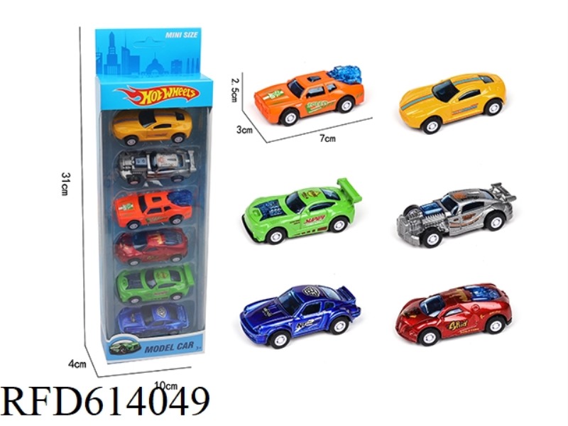 SIX ONLY LOADED BOOMERANG SPORTS CARS