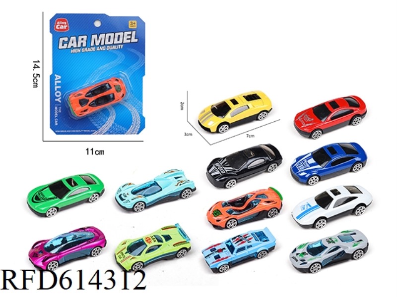 SLIDING ALLOY RACING CAR