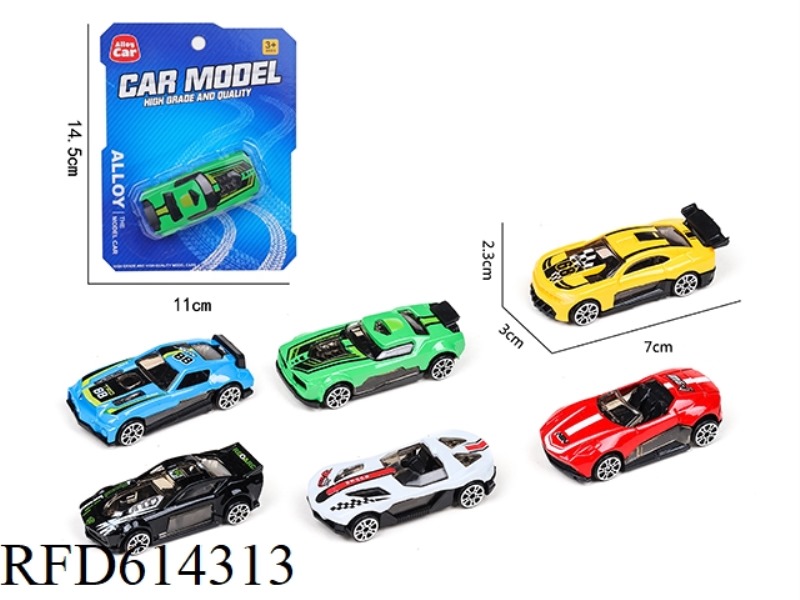 SLIDING ALLOY RACING CAR