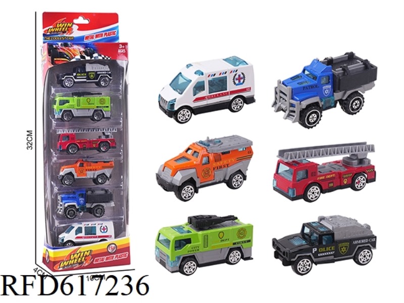 1:64 ALLOY CAR 6 ONLY LOADED