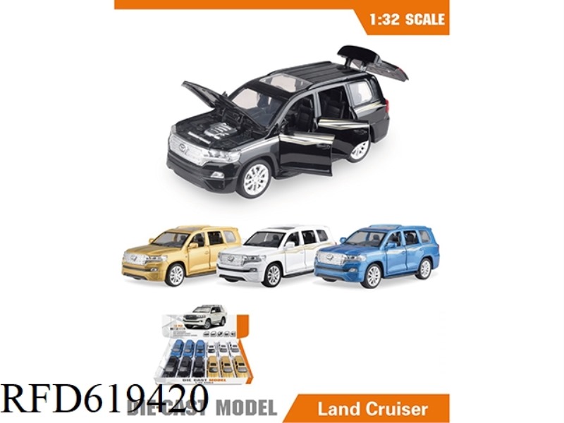 1:32 TOYOTA LAND CRUISER ALLOY CAR 12PCS