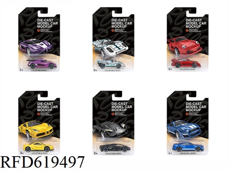 1:64 SLIDING ALLOY CAR 6 PIECES