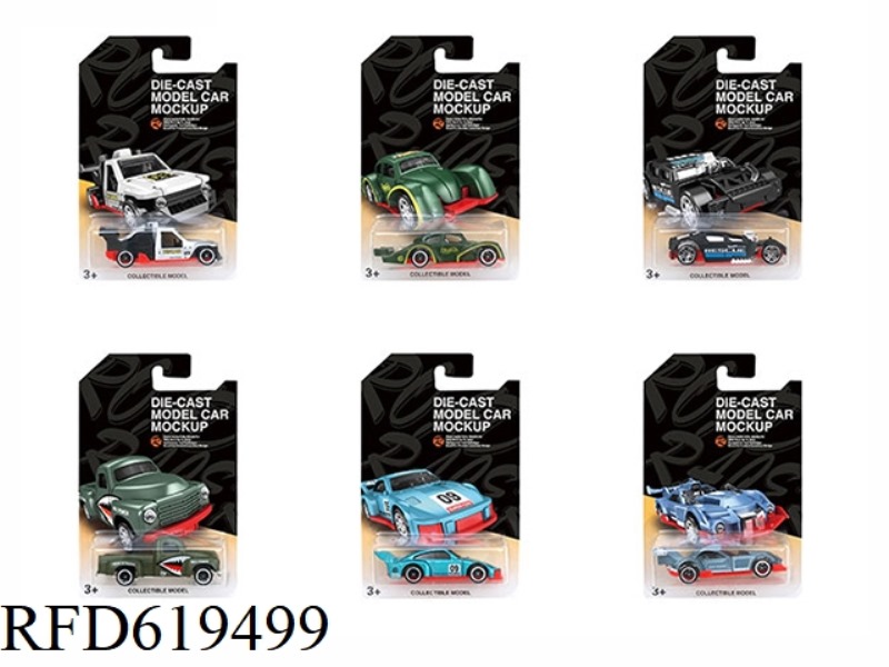 1:64 SLIDING ALLOY CAR 6 PIECES