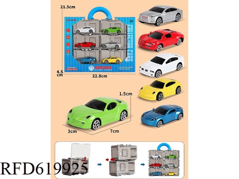 ALLOY SCOOTER SET 6PCS