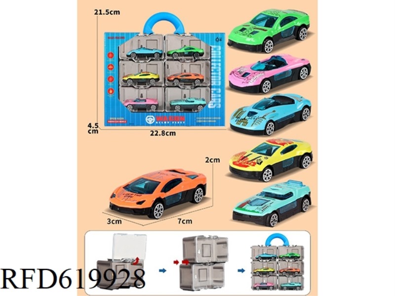 ALLOY SCOOTER SET 6PCS
