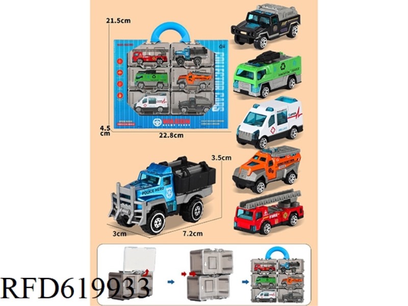 ALLOY SCOOTER SET 6PCS