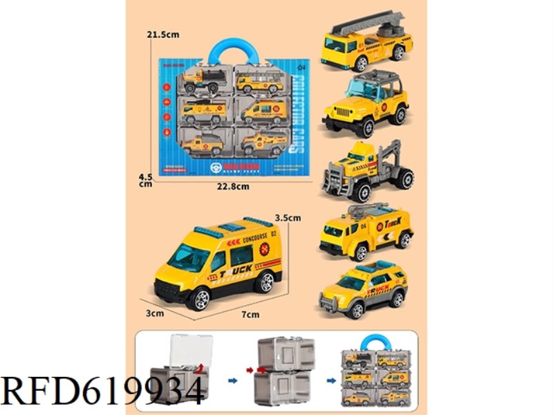 ALLOY SCOOTER SET 6PCS