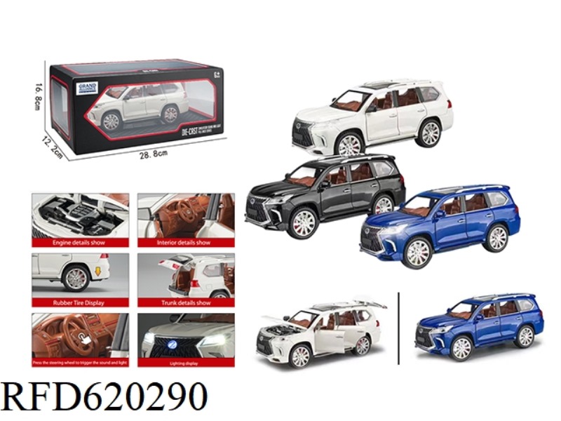 1:24 LEXUS LX570 SIMULATION ALLOY TOY CAR