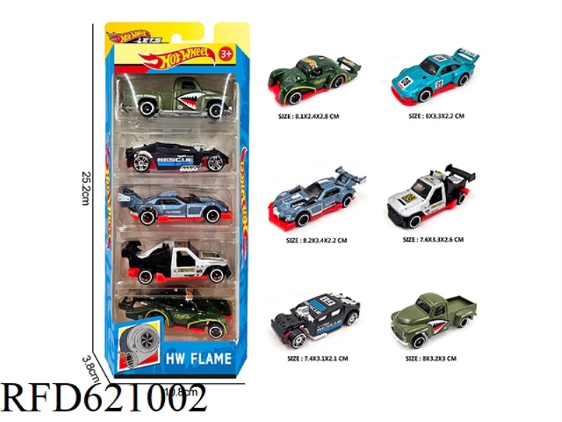 1:64 ALLOY CAR WITH 5 STRIPS