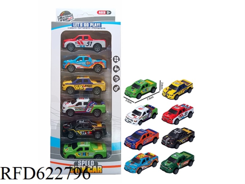 PULL-BACK LIGHT ALLOY IRON TRUCK