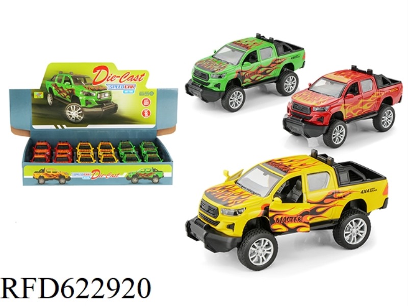 1:32 ALLOY CAR TOYOTA HILUX PULL BACK DOOR (12 ONLY)
