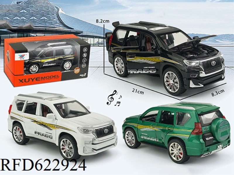1:24 TOYOTA BADO ALLOY MODEL RETURN FORCE 6 DOOR LIGHT MUSIC (1 ONLY)