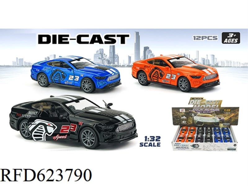 1:32 ALLOY CAR SHELBY PULL BACK DOOR (12PCS)
