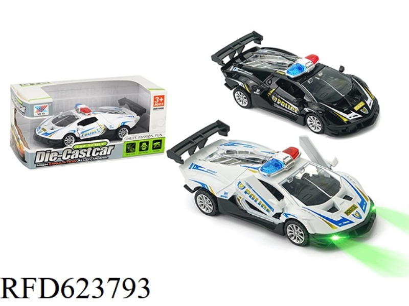 1:32 ALLOY POLICE CAR LAMBORGHINI SCV12 LIGHT MUSIC COMEBACK